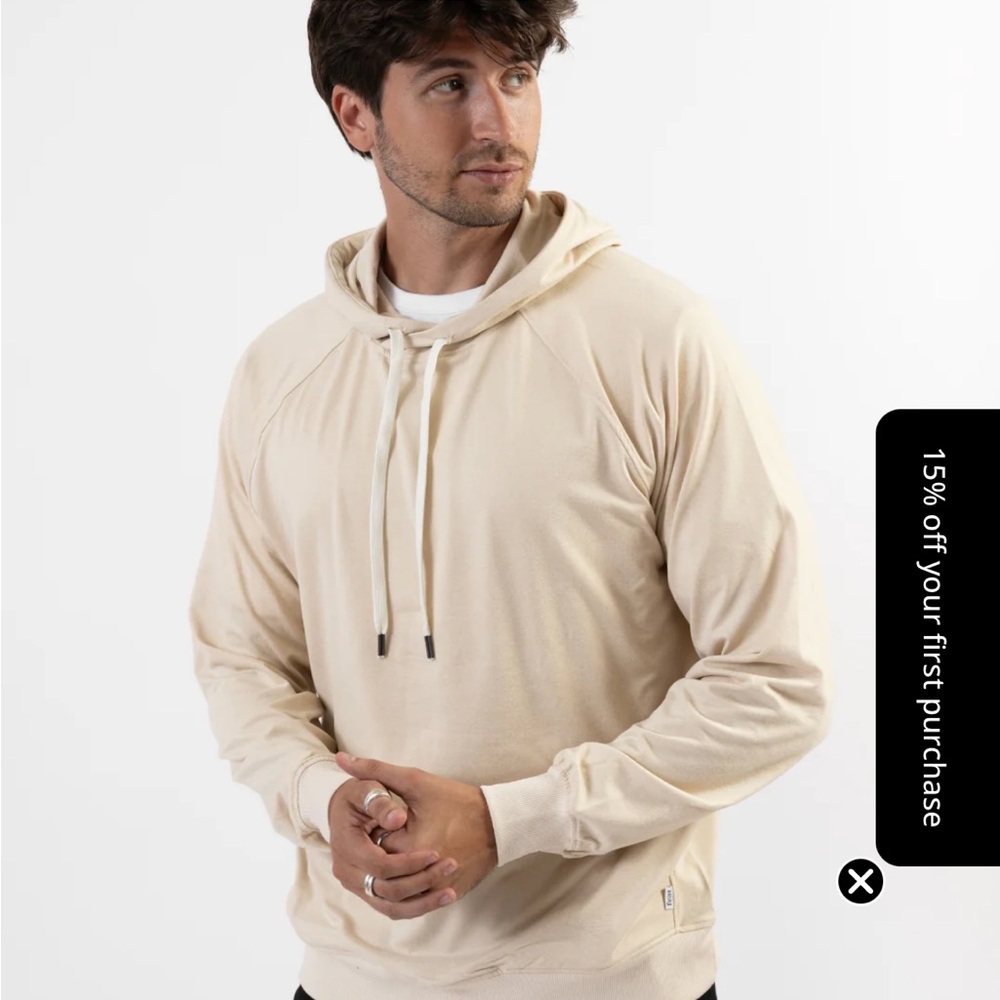 Feat Cream Hoodie for Men/Women - Picture 6 of 6